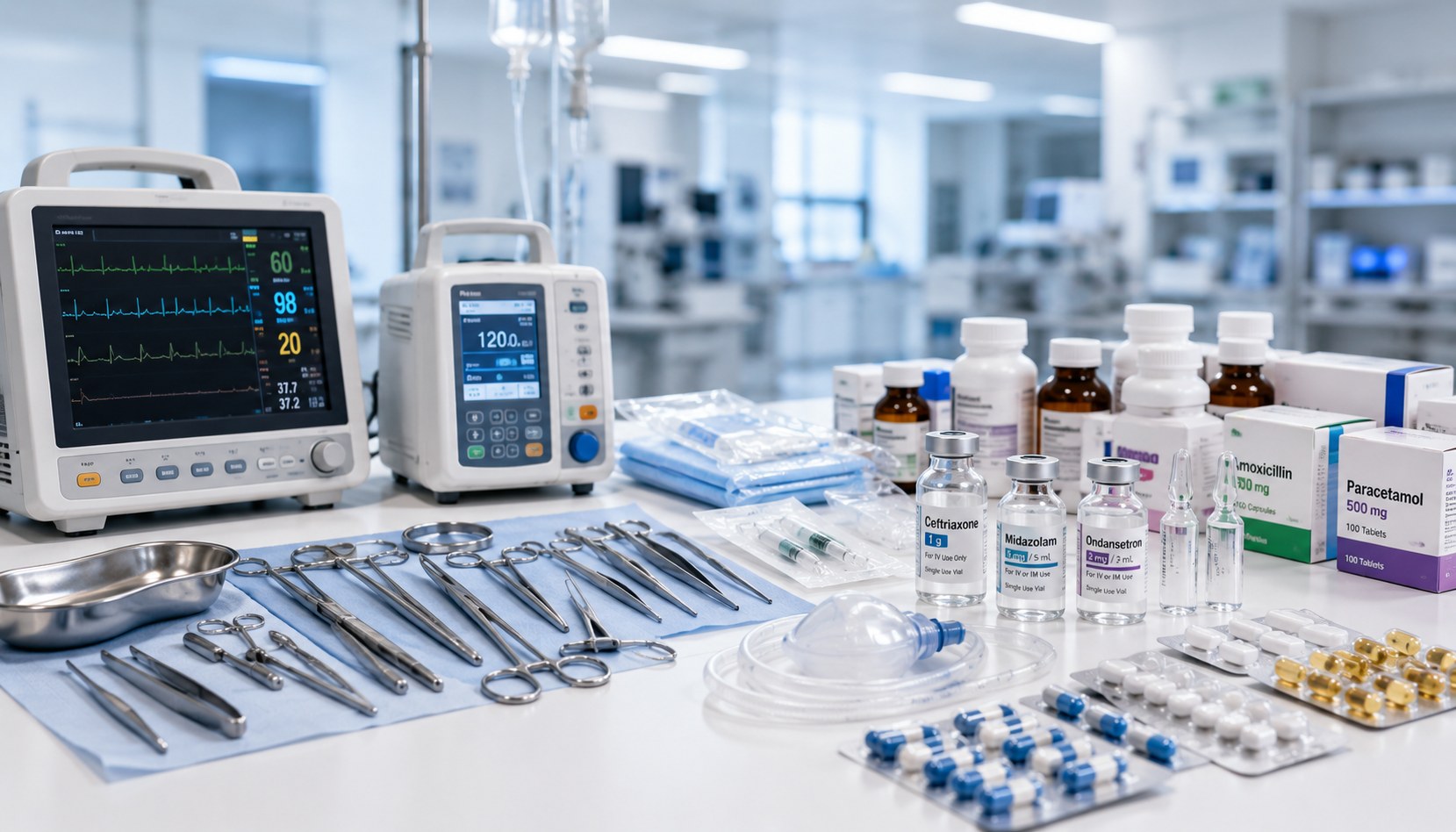 Medical equipment, supplies, and pharmaceuticals