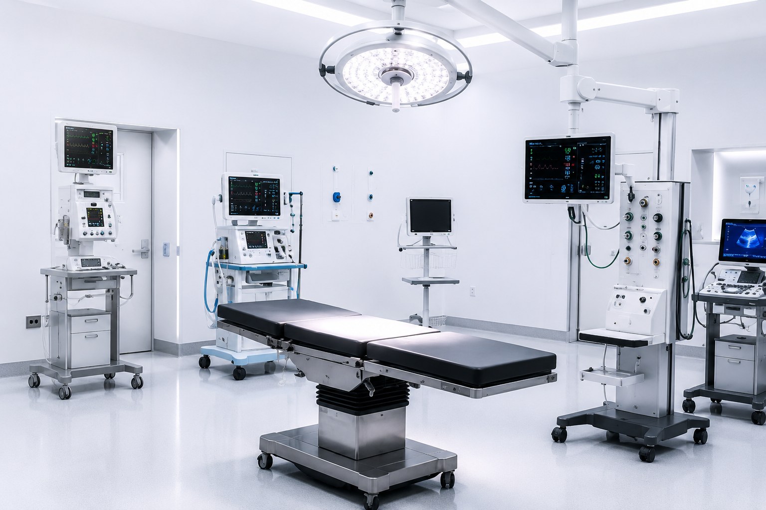 Modern operating room with advanced medical equipment