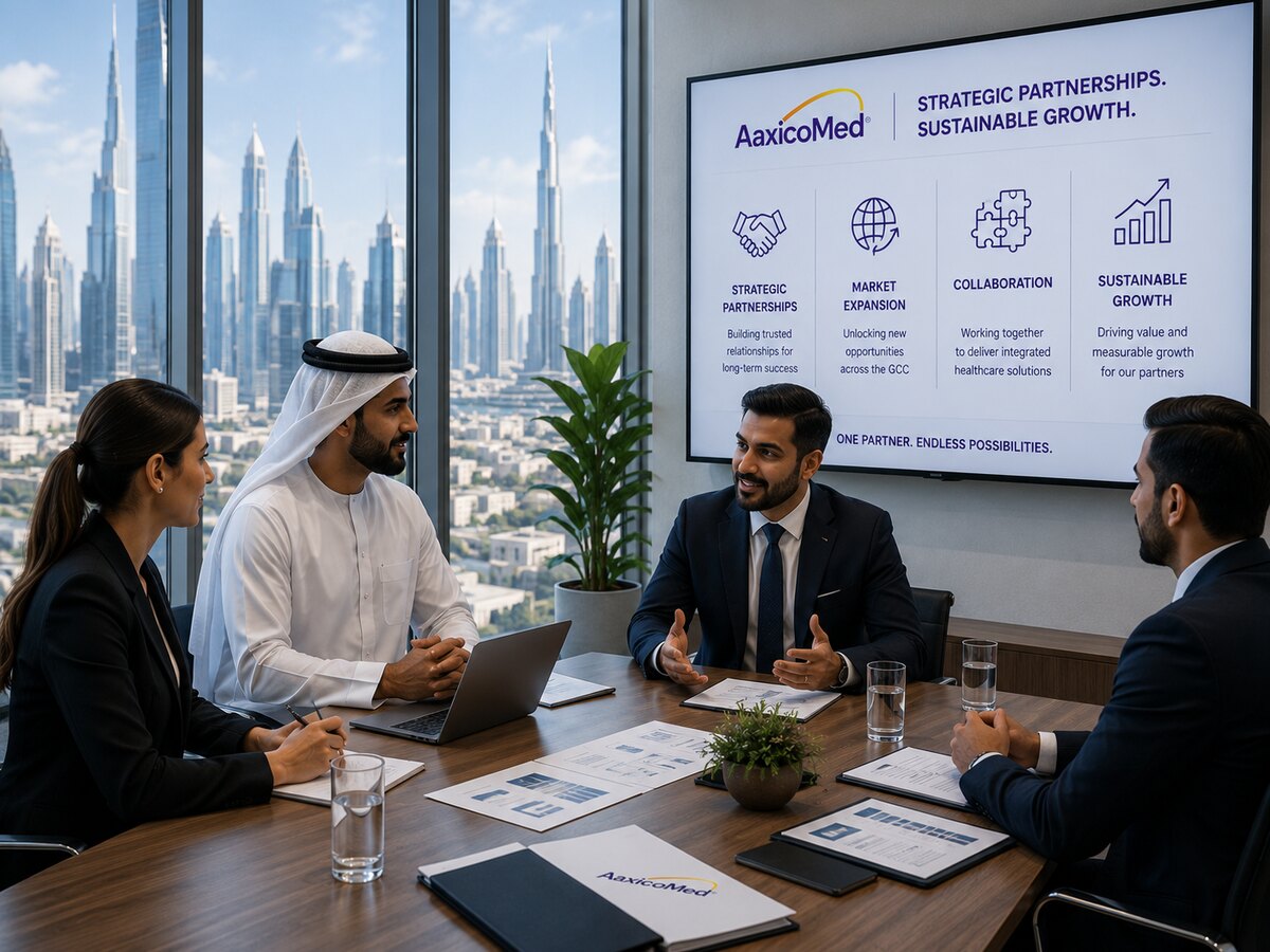 AaxicoMed leadership meeting with GCC business partners to discuss strategic growth